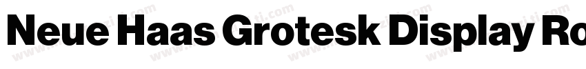 Neue Haas Grotesk Display Roman字体转换